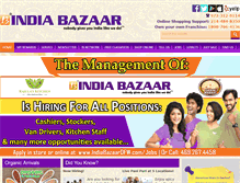 Tablet Screenshot of indiabazaardfw.com